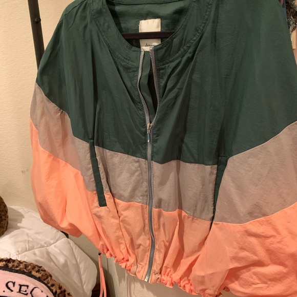 Anthro Elevensens Colorblock Windbreaker - Picture 5 of 6